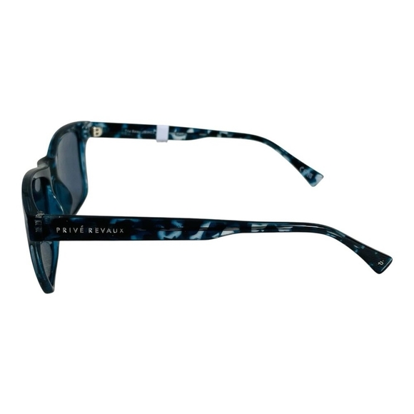 Prive Revaux The Beau Blue Marble Square Polarized Sunglasses with Case New - Picture 5 of 13